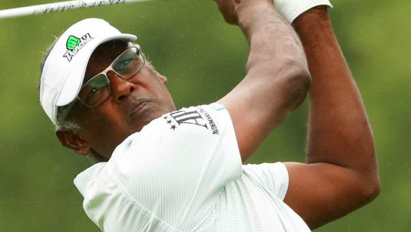 Golf fans react as Vijay Singh ACCIDENTALLY HITS SPECTATOR at US Senior Open